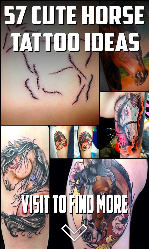 57 Cute Horse Tattoo Ideas