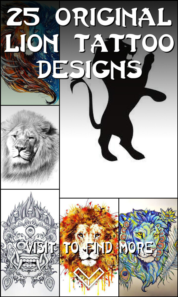 25 Original Lion Tattoo Designs
