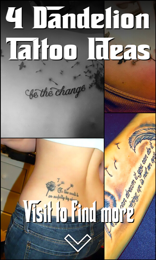4 Dandelion Tattoo Ideas