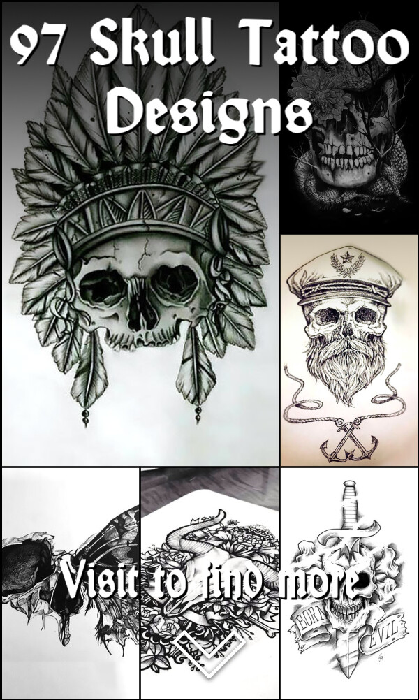 97 Skull Tattoo Designs