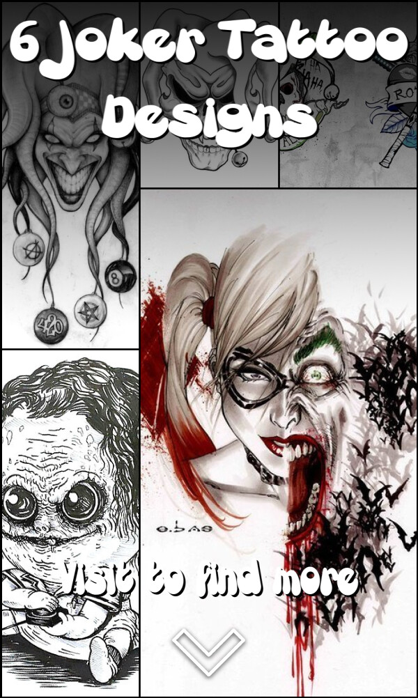 6 Joker Tattoo Designs