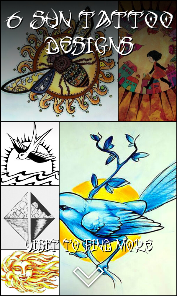 6 Sun Tattoo Designs