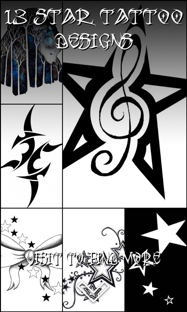 13 Star Tattoo Designs