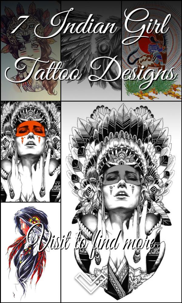 7 Indian Girl Tattoo Designs
