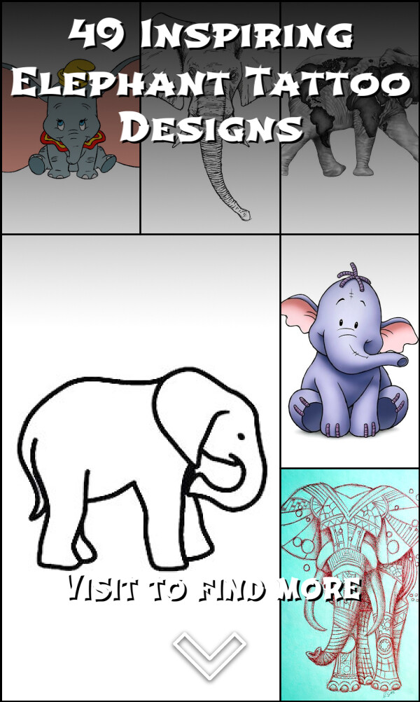 49 Inspiring Elephant Tattoo Designs