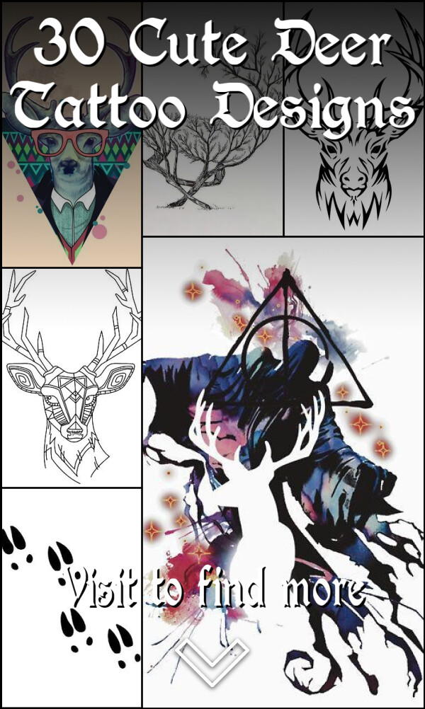 30 Cute Deer Tattoo Designs