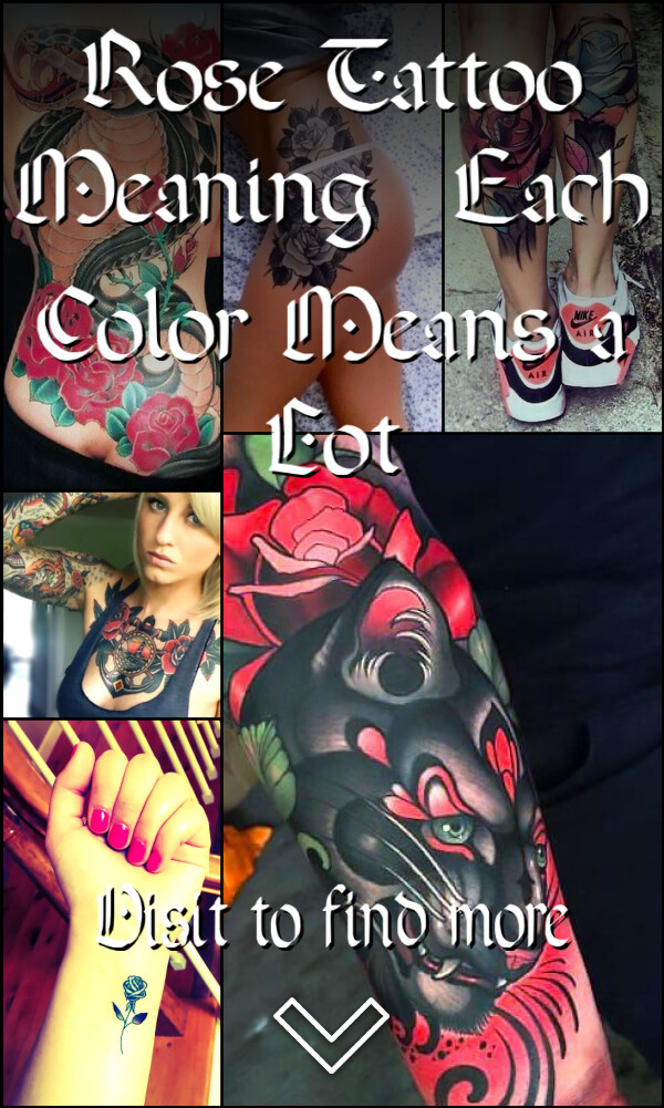 Rose Tattoo Meaning: Each Color Means a Lot