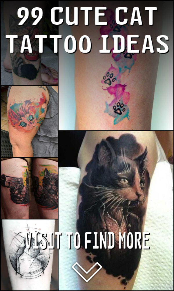 99 Cute Cat Tattoo Ideas