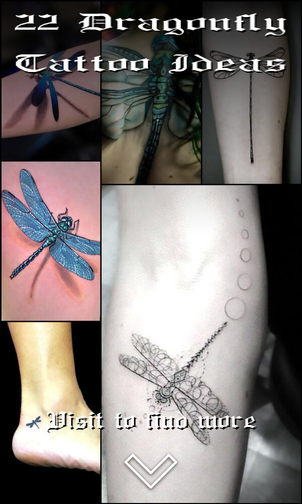 22 Dragonfly Tattoo Ideas