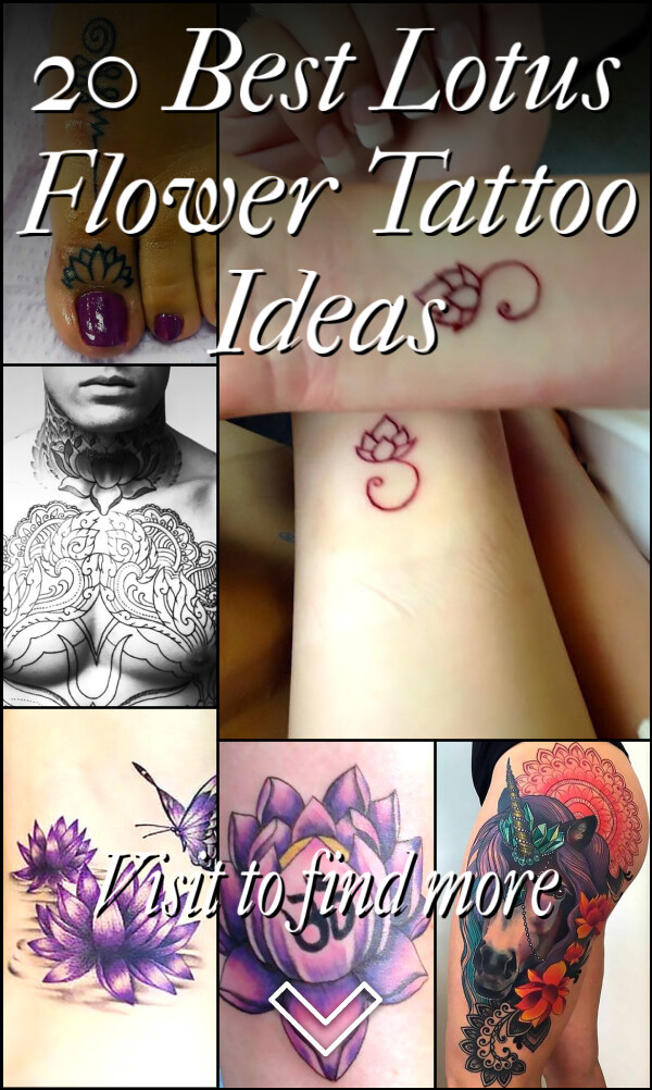 20 Best Lotus Flower Tattoo Ideas