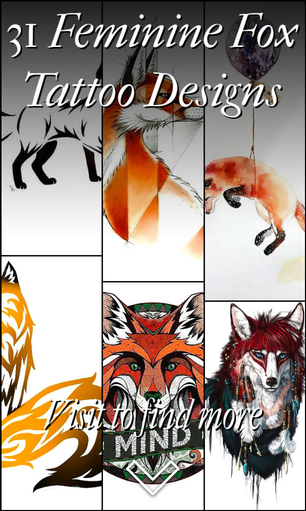 31 Feminine Fox Tattoo Designs