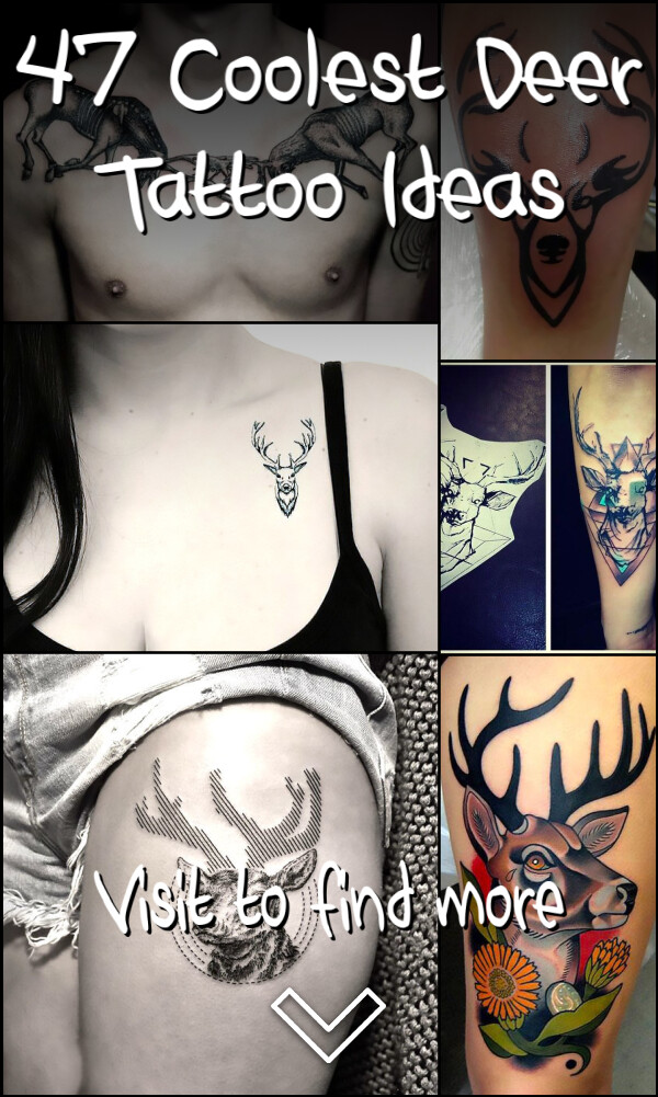 47 Coolest Deer Tattoo Ideas