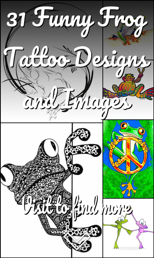 31 Funny Frog Tattoo Designs and Images