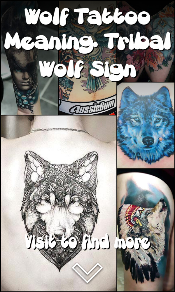 Wolf Tattoo Meaning. Tribal Wolf Sign