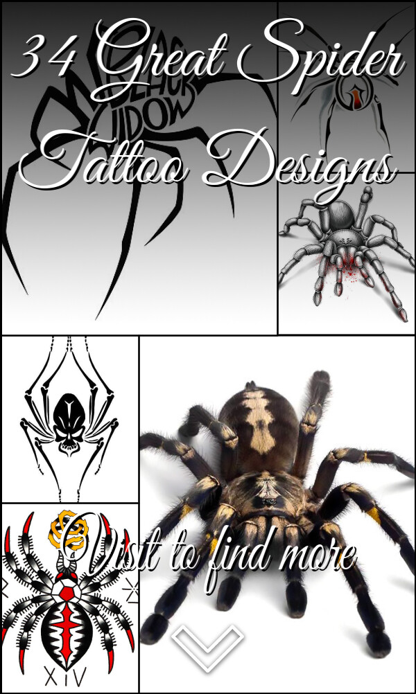 34 Great Spider Tattoo Designs
