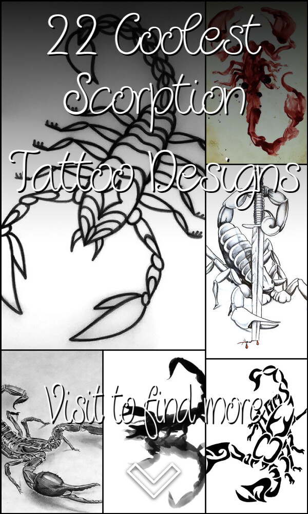 22 Coolest Scorption Tattoo Designs