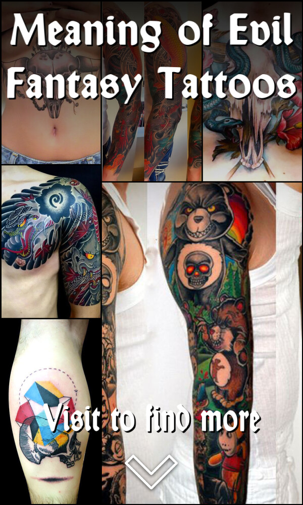 Meaning of Evil Fantasy Tattoos