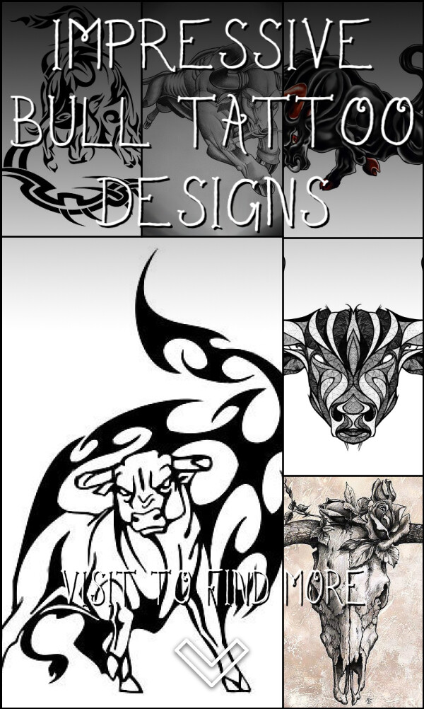 19 Impressive Bull Tattoo Designs