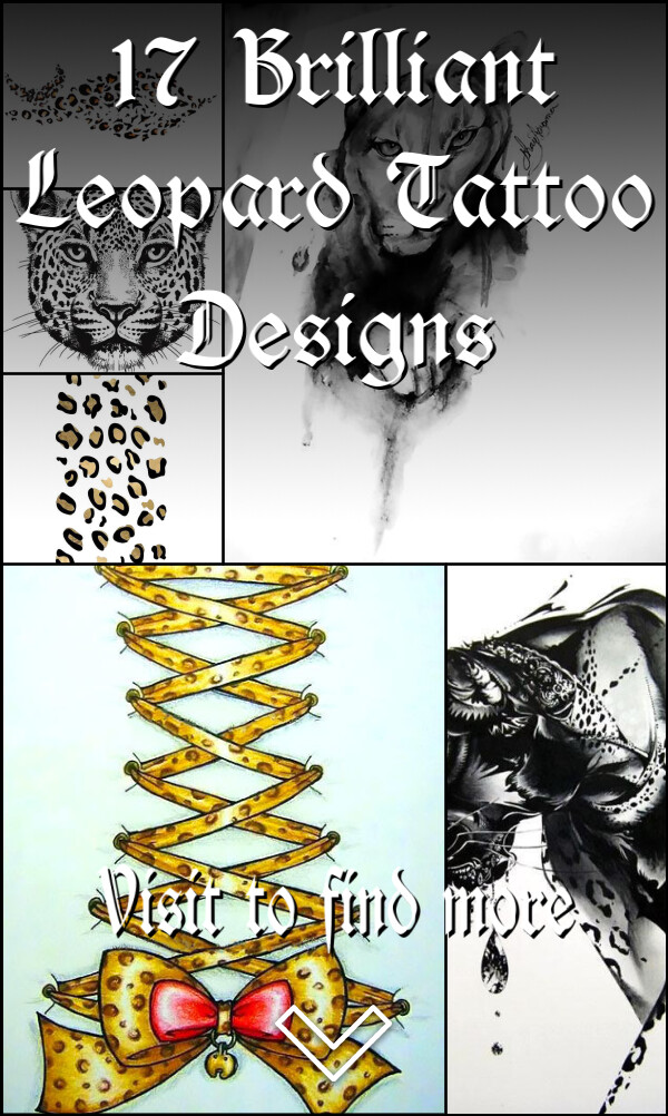 17 Brilliant Leopard Tattoo Designs