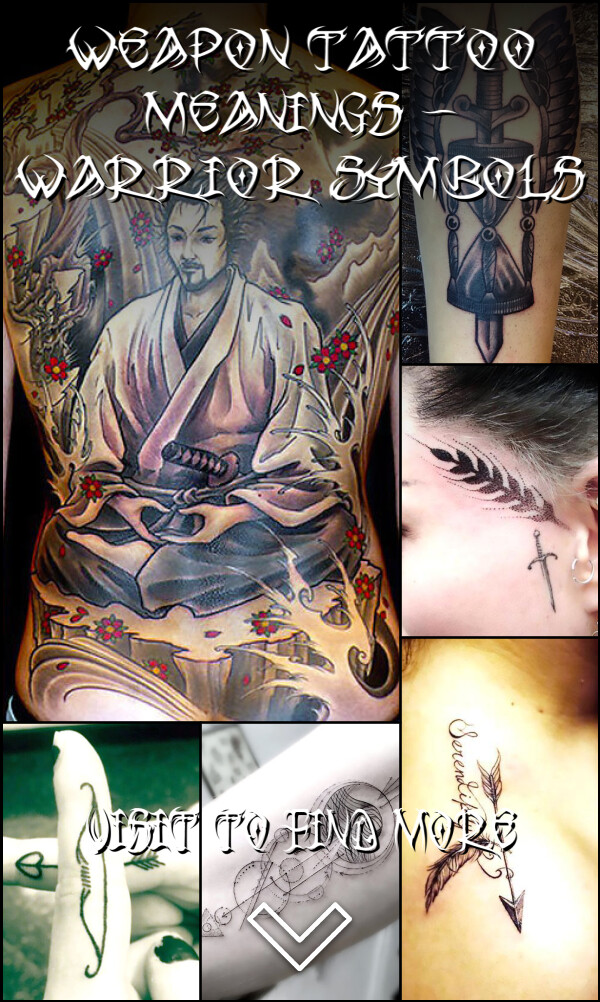 Weapon Tattoo Meanings – Warrior Symbols