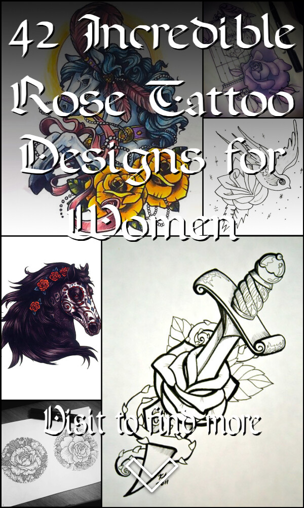 42 Incredible Rose Tattoo Designs for Women