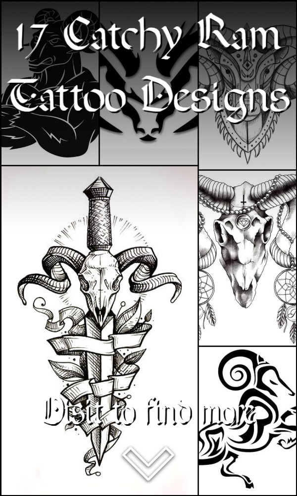 17 Catchy Ram Tattoo Designs