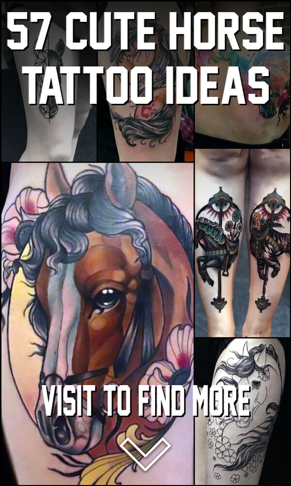 57 Cute Horse Tattoo Ideas