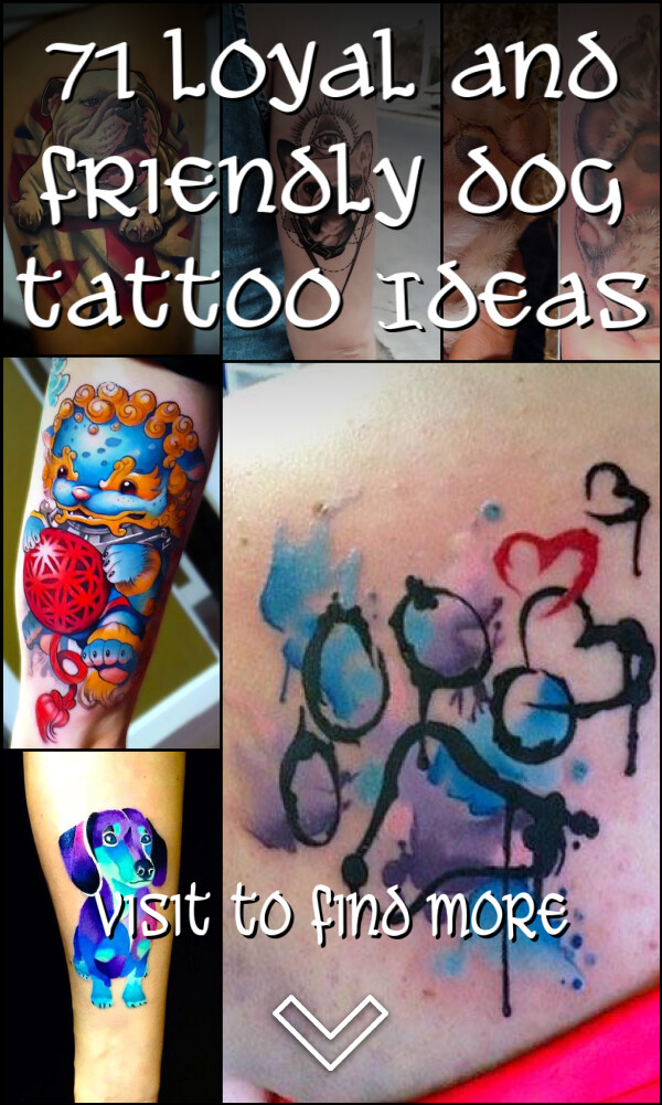 71 Loyal and Friendly Dog Tattoo Ideas