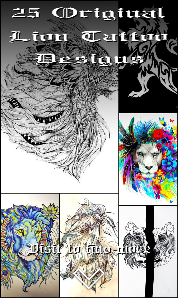 25 Original Lion Tattoo Designs