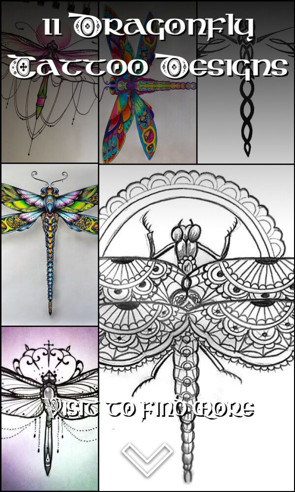 11 Dragonfly Tattoo Designs