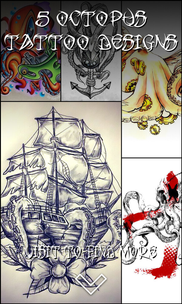 5 Octopus Tattoo Designs