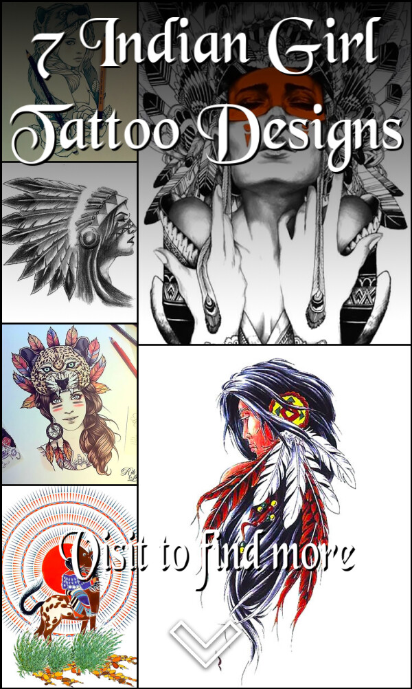 7 Indian Girl Tattoo Designs