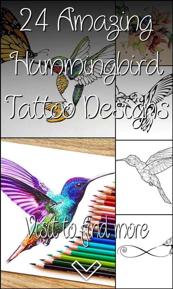 24 Amazing Hummingbird Tattoo Designs