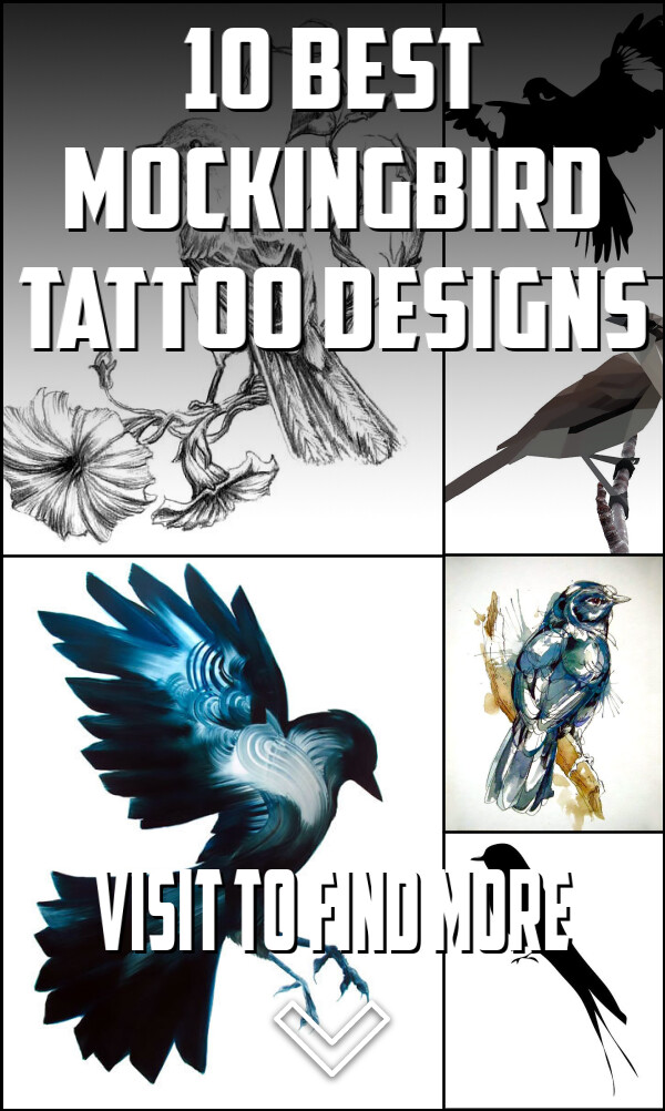 10 Best Mockingbird Tattoo Designs