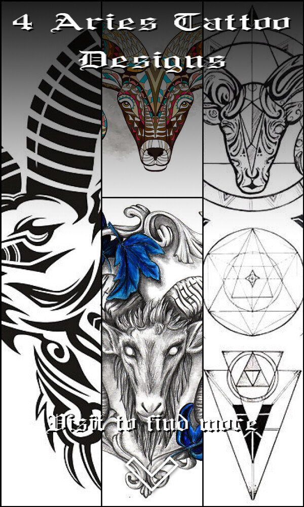 4 Aries Tattoo Designs