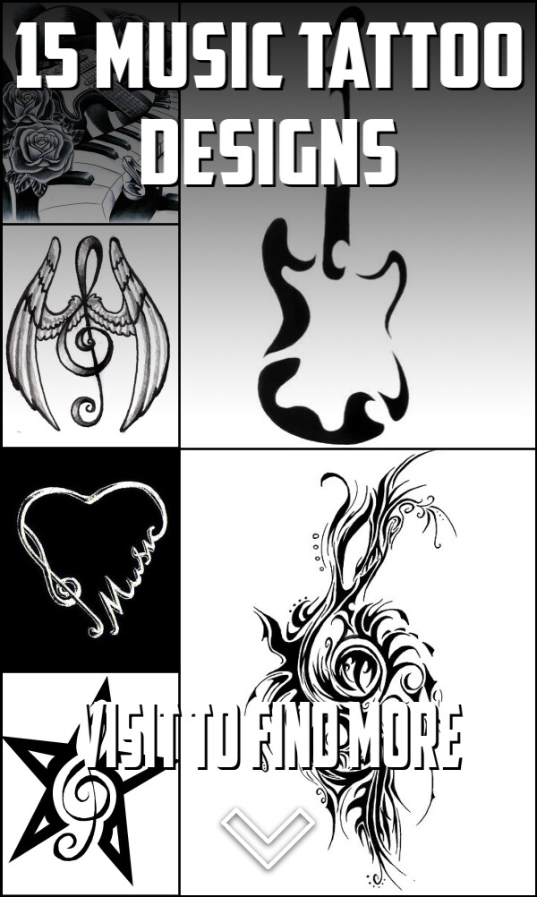 15 Music Tattoo Designs