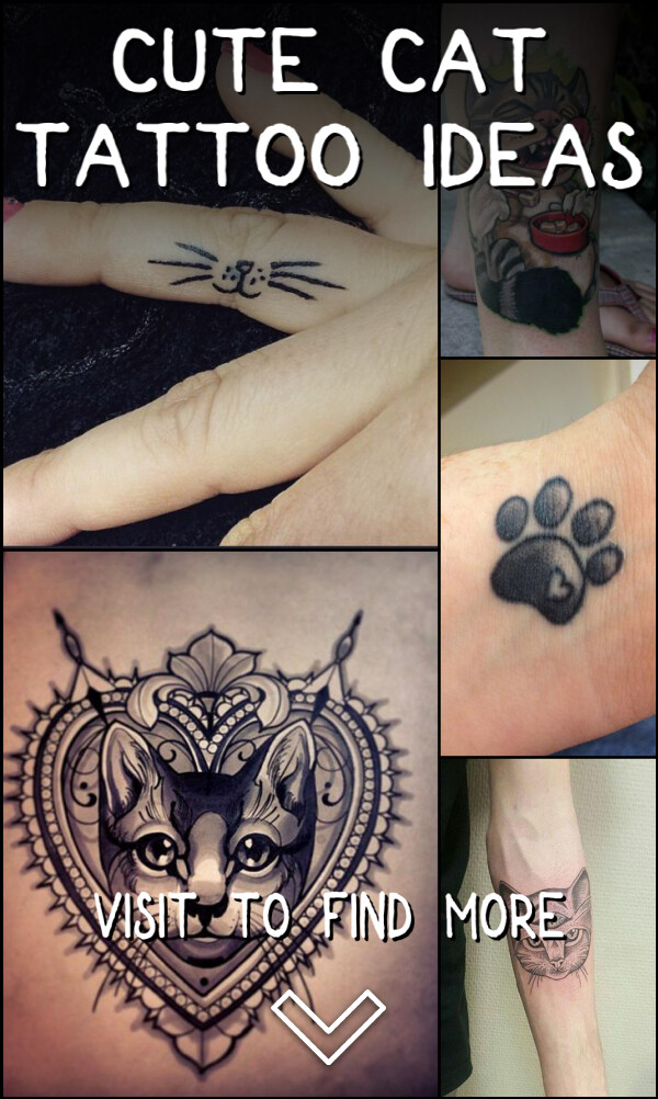 99 Cute Cat Tattoo Ideas