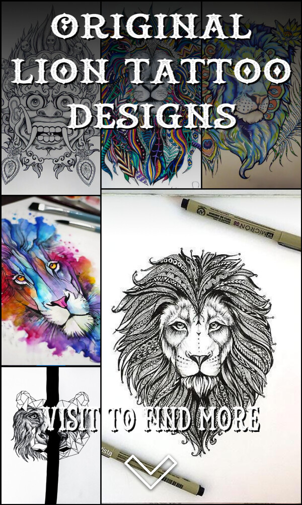 25 Original Lion Tattoo Designs