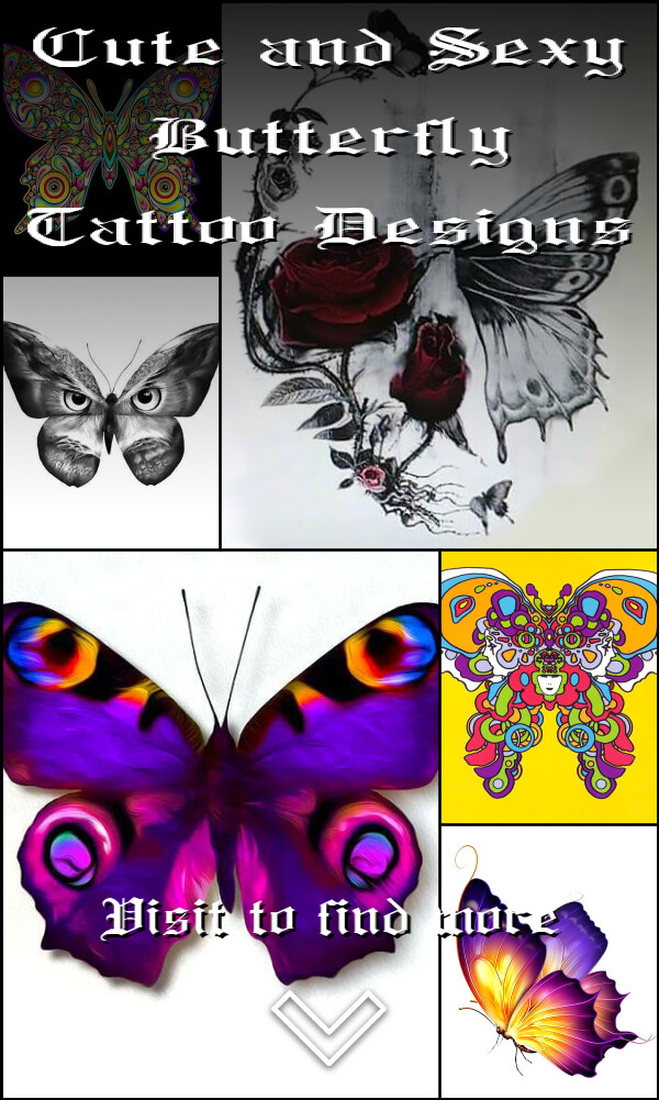 Cute and Sexy Butterfly Tattoo Designs