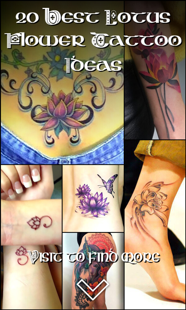 20 Best Lotus Flower Tattoo Ideas