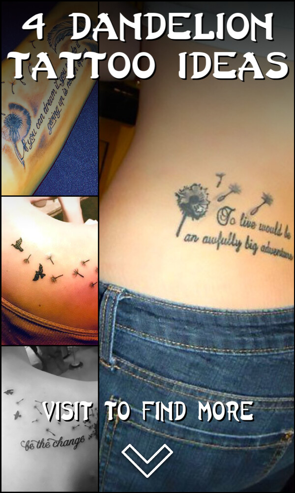 4 Dandelion Tattoo Ideas