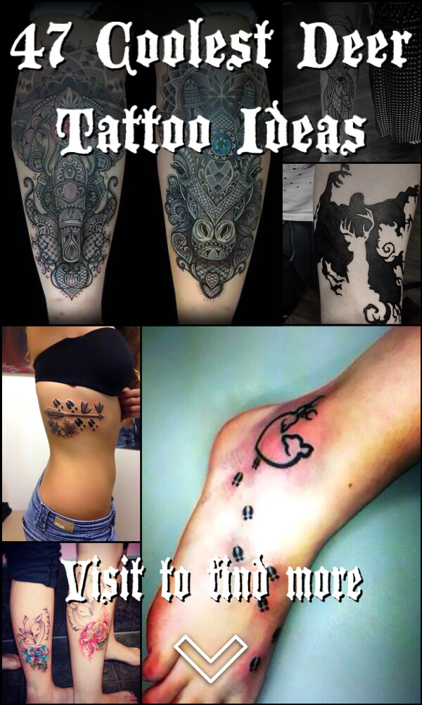 47 Coolest Deer Tattoo Ideas