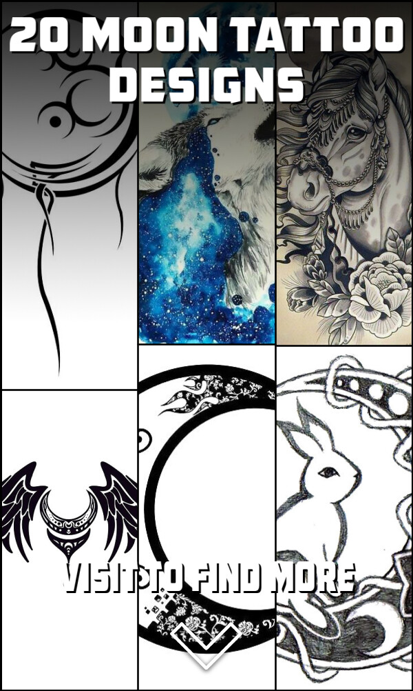 20 Moon Tattoo Designs