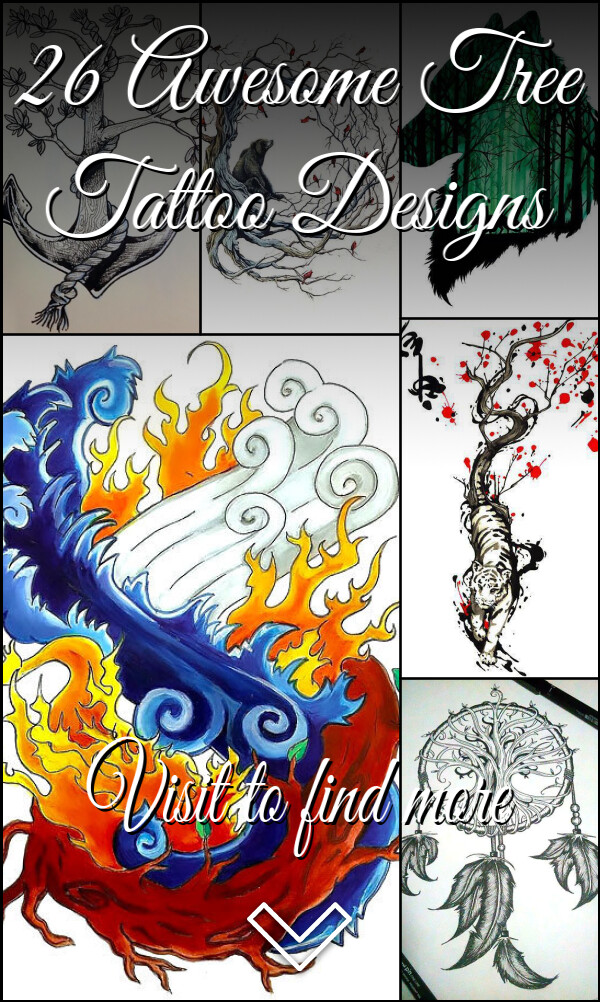 26 Awesome Tree Tattoo Designs