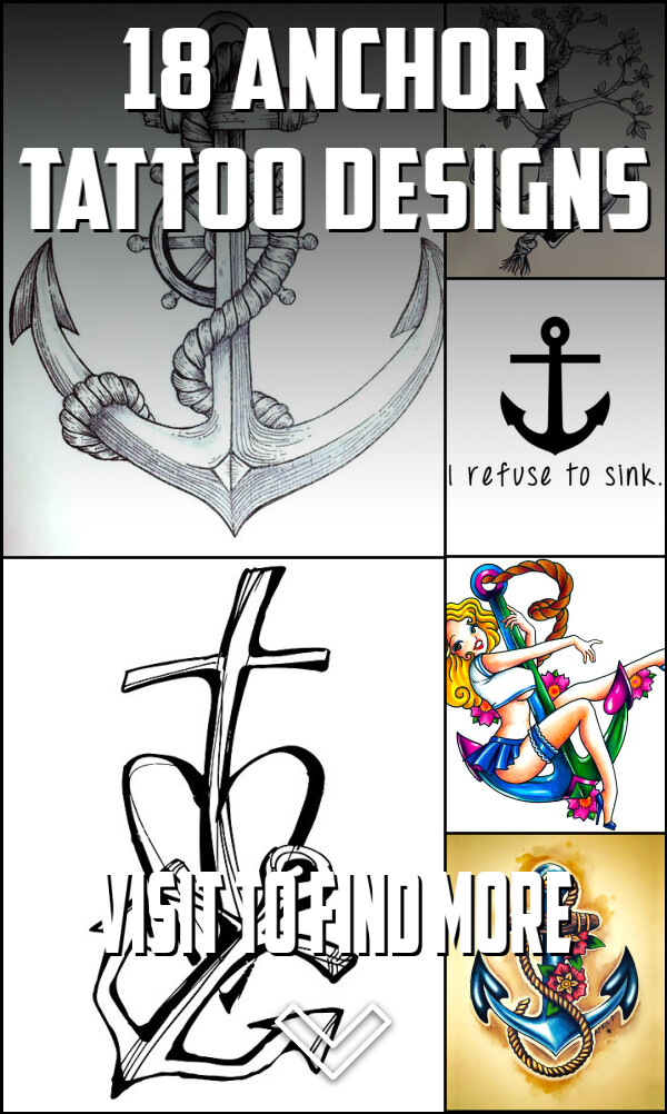 18 Anchor Tattoo Designs