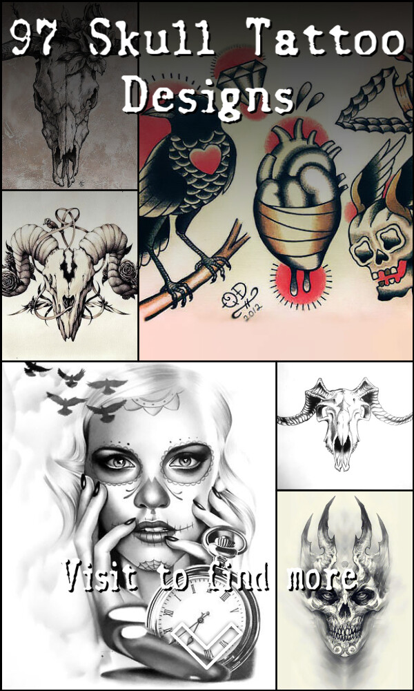 97 Skull Tattoo Designs
