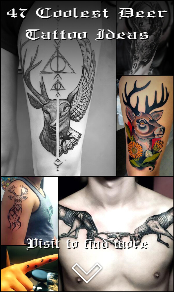 47 Coolest Deer Tattoo Ideas