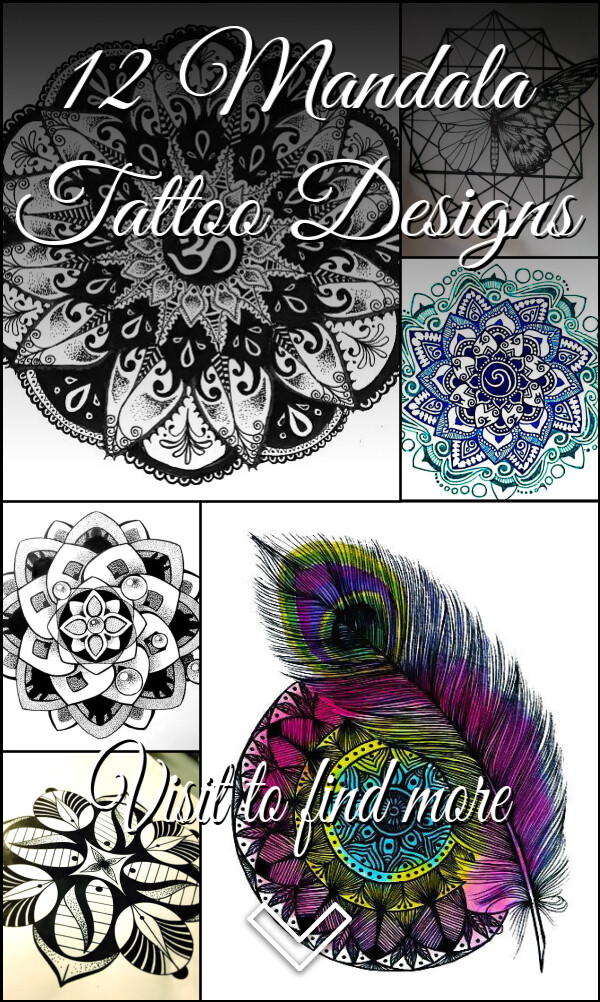 12 Mandala Tattoo Designs