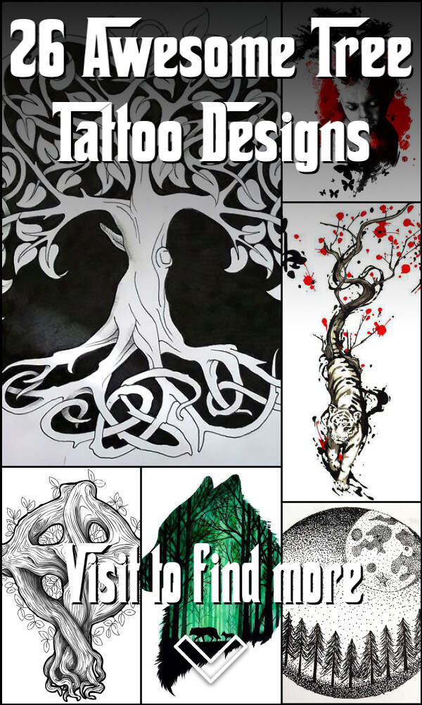 26 Awesome Tree Tattoo Designs