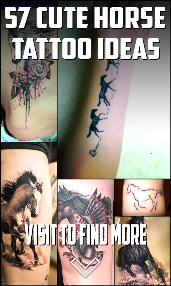 57 Cute Horse Tattoo Ideas